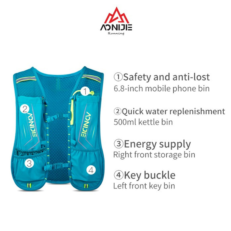 Jual Baju Lari Aonijie Hydration Backpack Vest Gray Original C9107 - Blue - v3.ncrsport.com